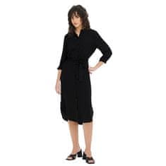 Jacqueline de Yong Ženska obleka JDYRACHEL Regular Fit 15267419 Black (Velikost XL)