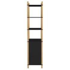 Vidaxl Visoka omarica črna 60x40x173 cm inženirski les