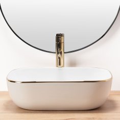 REA Umivalnik Belinda Gold Edge
