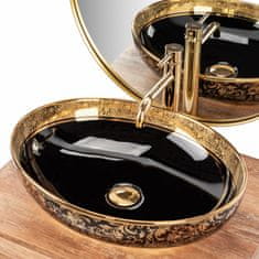 REA Umivalnik MARGOT BLACK/GOLD