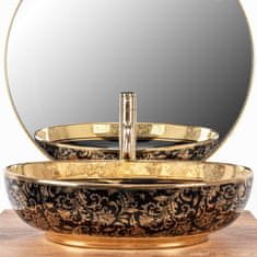 REA Umivalnik MARGOT BLACK/GOLD