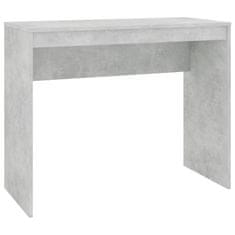 Vidaxl Pisalna miza betonsko siva 90x40x72 cm iverna plošča