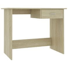 Vidaxl Pisalna miza sonoma hrast 100x50x76 cm iverna plošča
