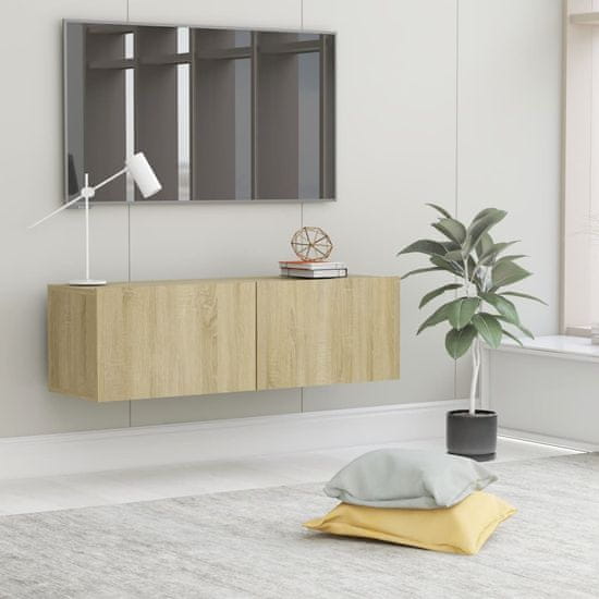 Vidaxl TV omarica sonoma hrast 100x30x30 cm iverna plošča