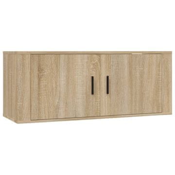 Vidaxl Stenska TV omarica sonoma hrast 100x34,5x40 cm