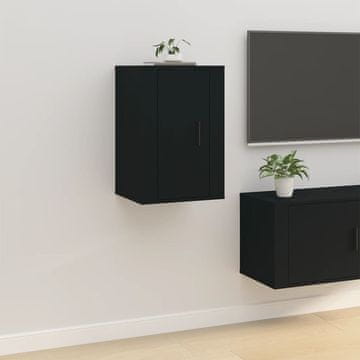 Vidaxl vidaXL Stenska TV omarica črna 40x34,5x60 cm