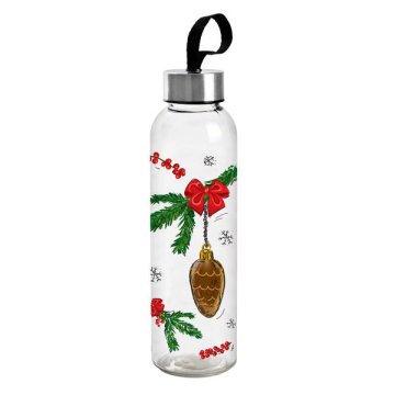 Toro STEKLENICA ZA VODO DETOX MOTIV BOŽIČ 0,5L STEKLO, ASS