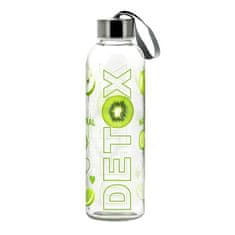 STEKLENA DETOX STEKLENICA 500ML S POKROVOM MIX