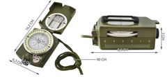 Trizand Kovinski kompas ARMY ISO KM 5717