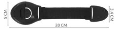 Ruhhy Varnostna pregrada za omare 10 kosov Črna ISO 8535