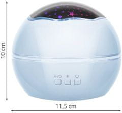 Izoxis Projektor nočnega neba Deluxe modri Malatec 16858
