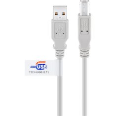 Goobay USB 2.0 (type A) / USB 2.0 (type B) povezovalni kabel, 5 m, siv (50833)