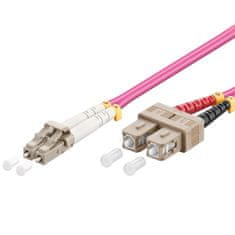 Goobay OM4 LAN LC-UPC / SC-UPC optični kabel, 20 m, roza (95950)