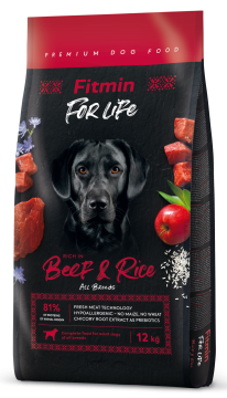 Fitmin dog For Life Beef & Rice 12 kg