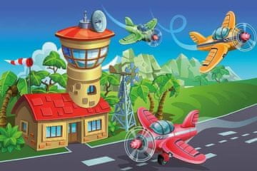 Art puzzle Lesena sestavljanka Crazy piloti 50 kosov