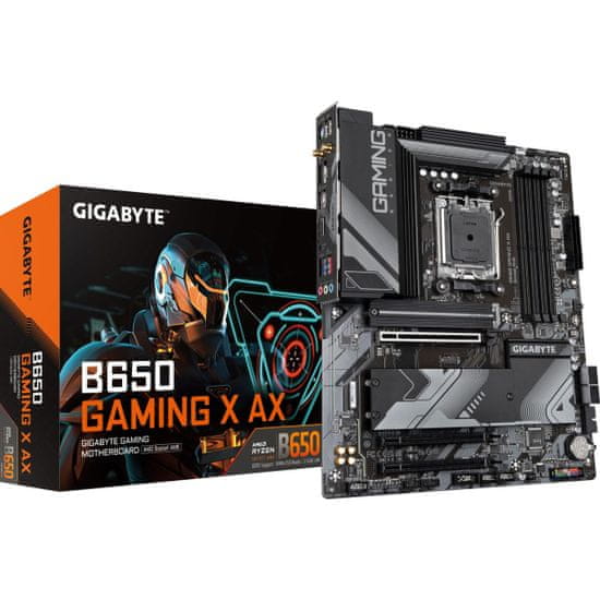 Gigabyte B650 Gaming X AX osnovna plošča, AM5, ATX, DDR5, WiFi 6E