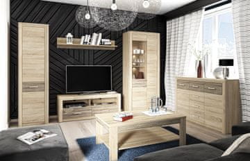 ML meble CASTEL 01 light sonoma/MDF tartuf sonoma - garderobna omara