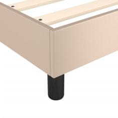 Vidaxl Box spring posteljni okvir kapučino 120x200 cm umetno usnje