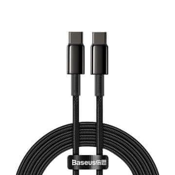 BASEUS Kabel USB-C - USB-C za hitro polnjenje 100 W, 2 m, črn