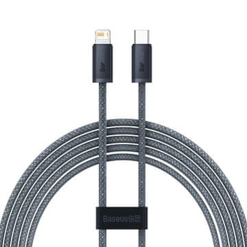 BASEUS Kabel za iPhone USB-C - Lightning Power Delivery 20W 2m - siv