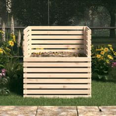 Vidaxl Kompostnik 100x100x102 cm trdna borovina