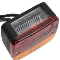 Vidaxl Zadnje luči 2 kosa rdeče 10,5x5x9,5 cm 12V klasična žarnica