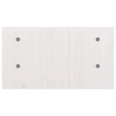 Vidaxl Stojalo za zaslon belo 50x27x15 cm trdna borovina