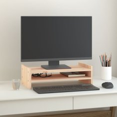 Vidaxl Stojalo za zaslon 50x27x15 cm trdna borovina