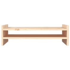 Vidaxl Stojalo za zaslon 50x27x15 cm trdna borovina