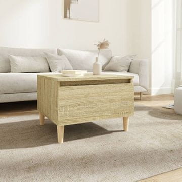 Vidaxl vidaXL Stranska mizica sonoma hrast 50x46x35 cm material na osnovi lesa