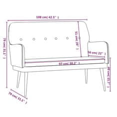 Vidaxl vidaXL Klop temno zelene barve 108x79x79 cm oblazinjena z žametom