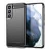 Carbon silikonski ovitek za Samsung Galaxy S23 Plus, črna