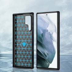 MG Carbon silikonski ovitek za Samsung Galaxy S23 Ultra, črna