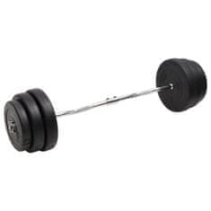 Vidaxl Zavita palica z utežmi 90 kg