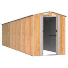 Vidaxl Vrtna lopa svetlo rjava 192x772x223 cm pocinkano jeklo