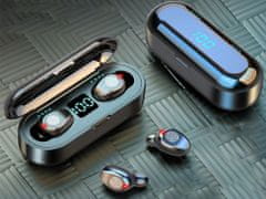 Volino Brezžične slušalke bluetooth s powerbank polnilno postajo F9 Duo power
