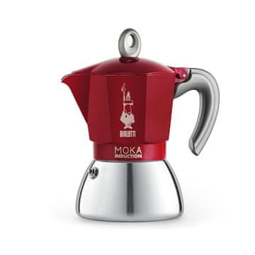 BIALETTI kafetiera moka ind. rdeča 6