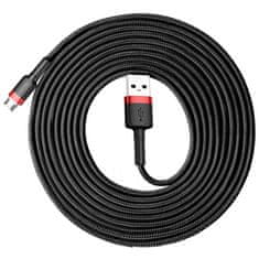 BASEUS baseus cafule cable vzdržljiv najlonski kabel usb / micro usb 2a 3m črno-rdeč (camklf-h91)