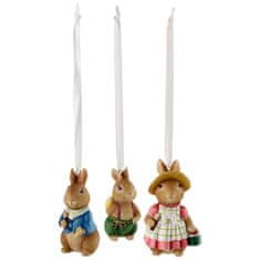 Villeroy & Boch Velikonočni viseči okras iz kolekcije SPRING FANTASY Bunnies, 3 kos
