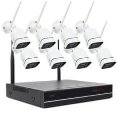PNI House WiFi660 NVR Video Surveillance KIT paket 8 kanalov in 8 brezžičnih zunanjih kamer 3MP, P2P, IP66 + 1TB disk