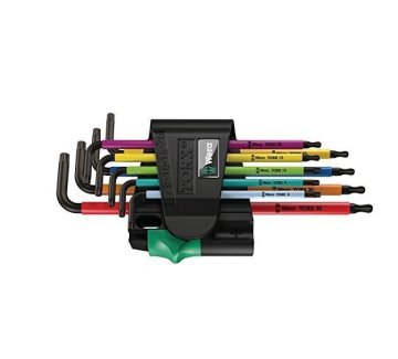 Wera L-tip Torx varnostni imbus ključi, 9 kosov