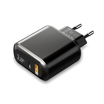 Mcdodo  CH-7170 PD 20W 2xUSB + USB-C omrežni polnilec (črn)