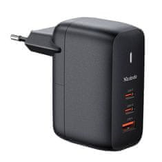 Mcdodo GaN 65W omrežni polnilec CH-0291 2x USB-C, USB-A (črn)