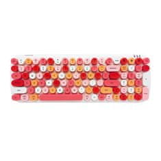 MOFI MOFII Candy BT brezžična tipkovnica (belo-rožnata)