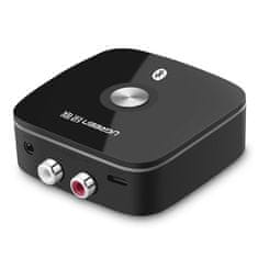 Ugreen Bluetooth 5.1 aptX 2RCA na 3,5-milimetrski mini jack avdio adapter - črn