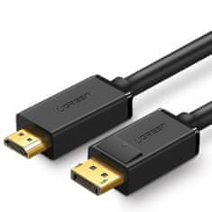 Ugreen Enosmerni kabel z DisplayPort na HDMI 4K 30Hz 32 AWG 2 m črn