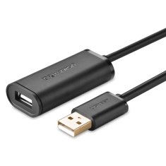 Ugreen USB 2.0 480 Mbps aktivni podaljšek 5 m črn (US121 10319)