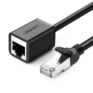 Ugreen Podaljšek za kabel FTP Ethernet RJ45 Cat 6 1000 Mbps 2 m črn