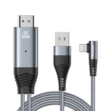 Joyroom adapter iz Lighning v HDMI 4K@60Hz sive barve (SY-35L1)