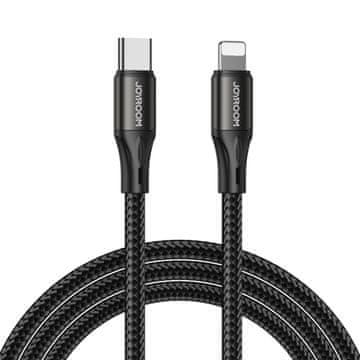 Joyroom kabel za hitro polnjenje / prenos podatkov USB Type C - Lightning PD 20W 1m črn (S-1024N1-PD)